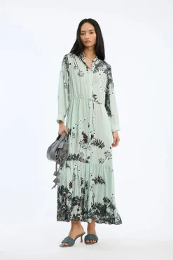 Bernadette Mint Print Dress