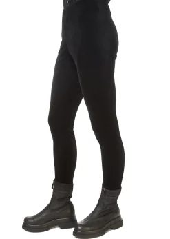 Black Velvet Leggings