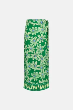 Bobo Green Glow Bali Palms Skirt