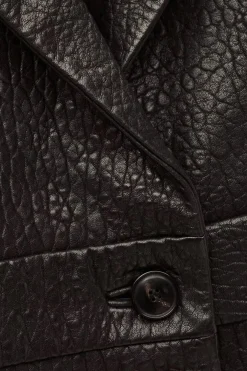 Borfeo Black Leather Jacket