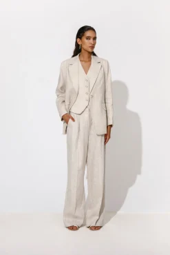 Carlotta Vanilla Linen Pants