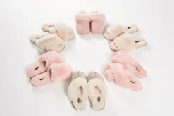Classic Baby Pink Sheepskin Slippers