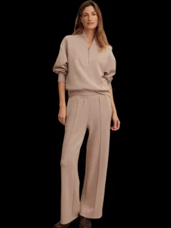 Davidson Taupe Marl Zip Top Sweat