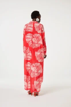 Denis Red Shelley Dress