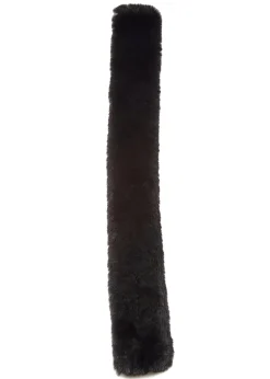 Fur5Eight Black Faux Fur Loop Scarf