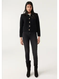 Gaspard Black Knit Cardigan