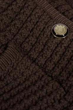 Gaspard Chocolate Knit Cardigan