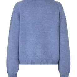 Gracelynn Blue Melange Knit Cardigan