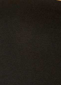 'Ikis' Strapless Black Jersey Dress