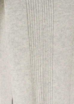 Jess Silver Grey Wool Long Cardigan