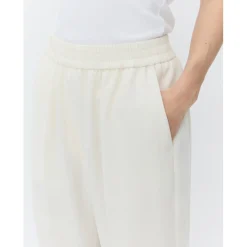 Jonah Classic Gaberdine Ivory Cropped Trousers