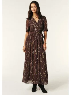 Kris Brown Print Dress