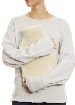 Luxury Cream Best Sheepskin Hot Water bottle