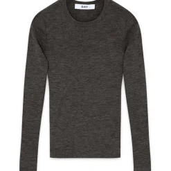 Mariana Expresso Melange Daily Elements Ribbed Sweater