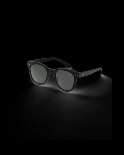 Oversized Black Trapeze Sunglasses