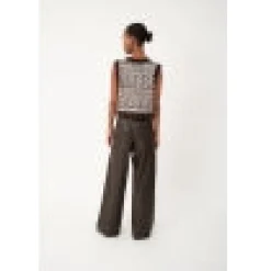 Ringo Brown Faux Leather Pants