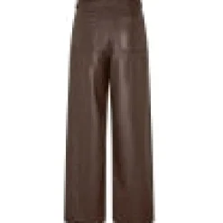 Ringo Brown Faux Leather Pants