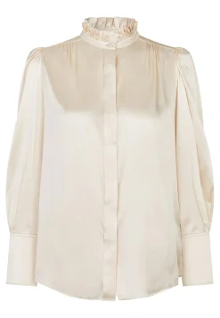 Roberta Antique Blouse with Ruffle