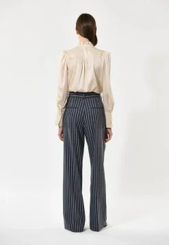 Roberta Antique Blouse with Ruffle