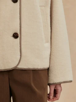 Romane Boxy Sandshell Sherpa Jacket