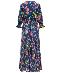 Romy Navy Love Bug Maxi Dress