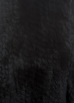 Short 'Black' Knitted Rex Rabbit Genuine Fur Jacket