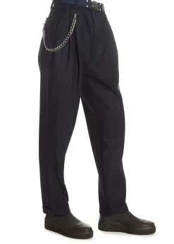 'Sneek' Navy Pinstripe Suit Pant