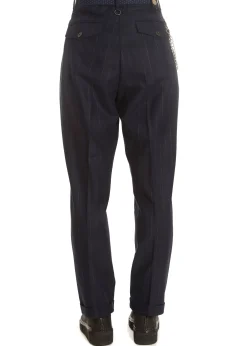 'Sneek' Navy Pinstripe Suit Pant