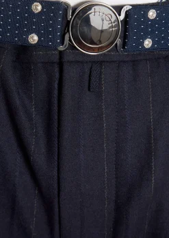 'Sneek' Navy Pinstripe Suit Pant
