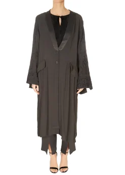 'Superiour' Asphalt Grey Long Lightweight Jacket