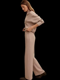 Taupe Marl Wide Leg Pant 30